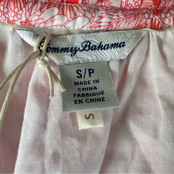 Tommy Bahama Petit Palma Balloon Sleeve Short Dress Paradise Pink Small NWT NEW - Picture 12 of 14